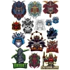 Şövalye ninja samurai Sticker Set 13 Parça Telefon, Tablet, Defter, Laptop Sticker