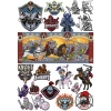 Şövalyeler Sticker Set 6 20 Parça Telefon, Tablet, Defter, Laptop Sticker