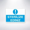 Sterilize Ediniz Sticker 20X28 Cm