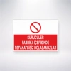 Sürücüler Fabrika İçerisinde Refakatçisiz Dolaşamazlar Sticker 20X28 Cm