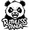 Ruthless panda Stickert 10x10 cmRenkli Sticker