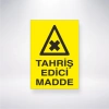 Tahriş Edici Madde Sticker 20X28 Cm