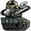 Tank Sticker 10x10 cmRenkli Sticker