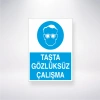 Taşta Gözlüksüz Çalışma Sticker 20X28 Cm