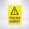 Tehlike Asbest Sticker 20X28 Cm