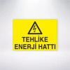 Tehlike Enerji Hattı Sticker 20X28 Cm