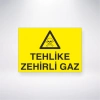 Tehlike Zehirli Gaz Sticker 20X28 Cm