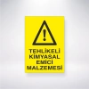 Tehlikeli Kimyasal Emici Malzemeler Sticker 20X28 Cm