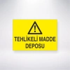 Tehlikeli Madde Deposu Sticker 20X28 Cm
