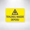 Tehlikeli Madde Deposu Sticker 20X28 Cm