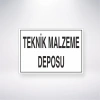 Teknik Malzeme Deposu Sticker 20X28 Cm