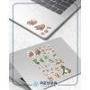 Tembel Hayvan Stciker Set 25 Parça Telefon, Tablet, Defter, Laptop Sticker