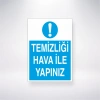 Temizliği Hava İle Yapınzı Sticker 20X28 Cm