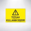 Tezgah Kullanım Dışıdır Sticker 20X28 Cm
