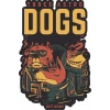 The Astro Dogs Sticker 10x10 cmRenkli Sticker