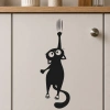 Tırmnan Kedi 17x17 Cm Sticker Folyo
