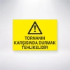 Tornanın Karşısında Durmak Tehlikelidir Sticker 20X28 Cm
