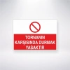 Tornanın Karşısında Durmak Yasaktır Sticker 20X28 Cm