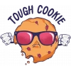 Tough Cookie Sticker 10x10 cmRenkli Sticker