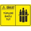tüpleri bağlı tut Sticker 20X28 Cm
