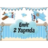 Uçak Temalı Doğum Günü Afişi 35X50 cm