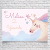 Unicorn Temalı Doğum Günü Afişi 35X50 cm
