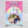 UNICORN TEMALI DOĞUM GÜNÜ AFİŞİ 70X100 cm