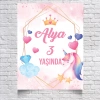 Unicorn Temalı Doğum Günü Afişi 70X100 cm