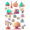 Uzay Temalı Sticker Set 12 Parça Telefon, Tablet, Defter, Laptop Sticker