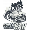 Drift Street Racing Sticker 10x10 cmRenkli Sticker