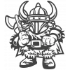 Viking Sticker 10x10 cmRenkli Sticker