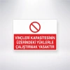 Vinçleri Kapasitesinin Üzerindeki Yüklerle Çalıştırmak Yasaktır Sticker 20X28 Cm