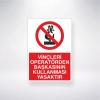 Vinçleri Operatörden Başkasının Kullanması Yasaktır Sticker 20X28 Cm