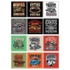 Vintage Moto Poster Sticker 12 Parça Telefon, Tablet, Defter, Laptop Sticker