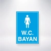 W.C Bayan Sticker 20X28 Cm