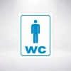 Wc Erkek Sticker 20X28 Cm