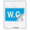 W.C Sticker 20X28 Cm