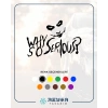 Why So Serious Sticker 17x17 Cm Siyah