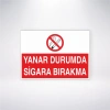 Yanar Durumda Sigara Bırakma Sticker 20X28 Cm