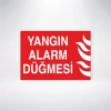 Yangın Alarmı Düğmesi Sticker 20X28 Cm