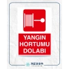 Yangın Hortumu Dolabı Sticker 20X28 Cm