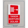Yangın Hortumu Dolabı Sticker 20X28 Cm