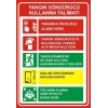 Yangın Söndürücü Kullanma Talimatı Sticker 20X28 Cm
