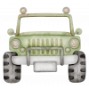 Yeşil Jeep Duvar Stickerı