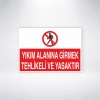 Yıkım Alanına Girmek Tehlikeli ve Yasaktır Sticker 20X28 Cm