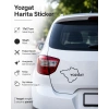 Yozgat Harita Araba Sticker 17x17 Cm Siyah