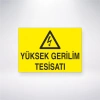 Yüksek Gerilim Tesisatı Sticker 20X28 Cm
