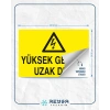 Yüksek Gerilim Uzak Dur Sticker 20X28 Cm