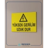 Yüksek Gerilim Uzak Dur Sticker 20X28 Cm