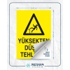 Yüksekten Düşme Tehlikesi Sticker 20X28 Cm